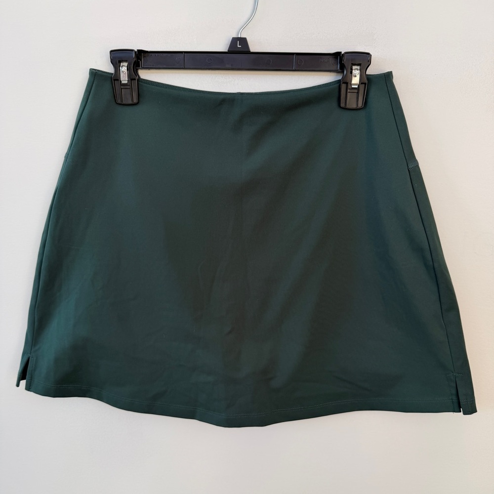 Girlfriend Collective Skort in original “moss” color